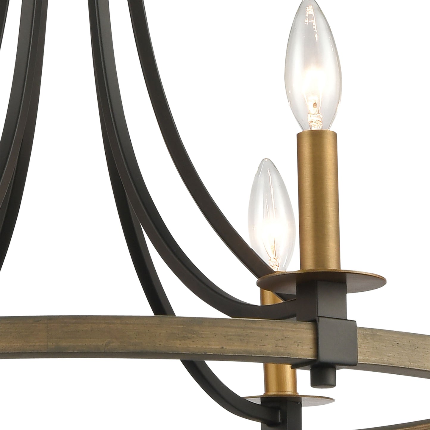 ELK SHOWROOM 16548/6 Woodbridge 24'' Wide 6-Light Chandelier - Matte Black