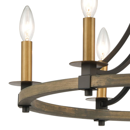 ELK SHOWROOM 16548/6 Woodbridge 24'' Wide 6-Light Chandelier - Matte Black