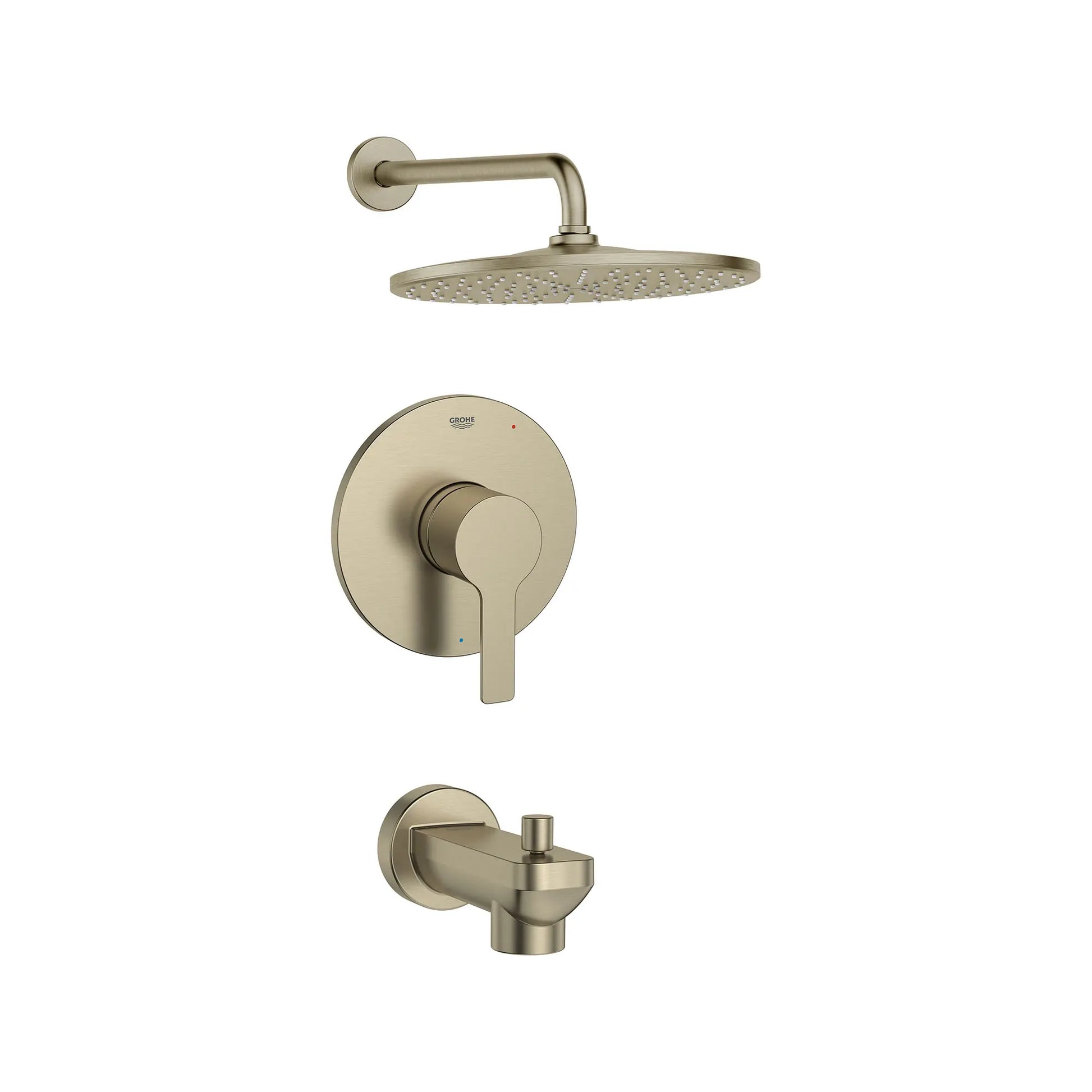 GROHE 102524EN00 Lineare Pressure Balance Valve Tub/Shower Trim Kit - Brushed Nickel