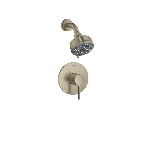 GROHE 102495EN00 Concetto Pressure Balance Valve Shower Trim Kit - Brushed Nickel