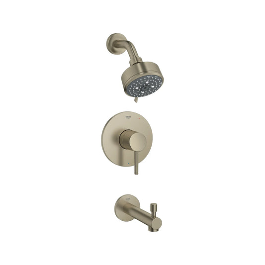 GROHE 102498EN00 Concetto Pressure Balance Valve Tub/Shower Trim Kit - Brushed Nickel