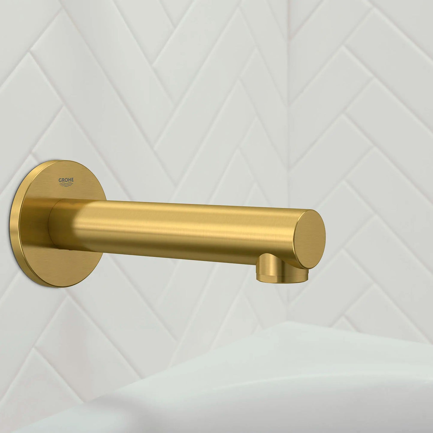 GROHE 13274GN1 Concetto Tub Spout - Brushed Cool Sunrise