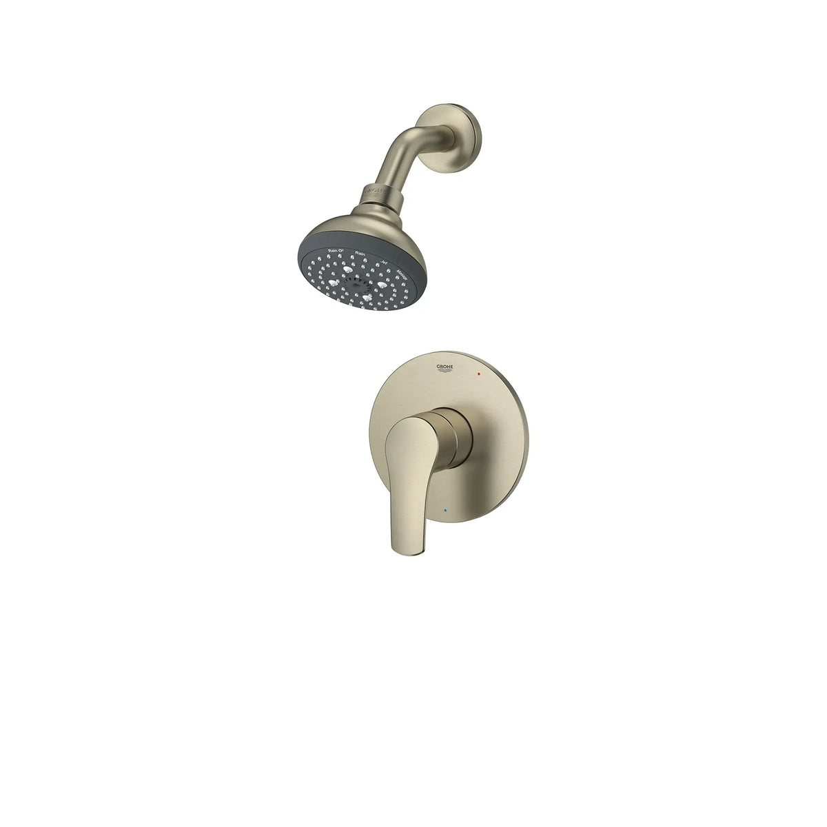 GROHE 102521EN00 Eurosmart Pressure Balance Valve Shower Trim Kit - Brushed Nickel