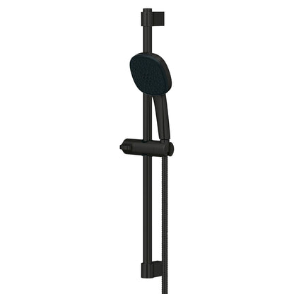 GROHE 267832432 Tempesta Square 110 24" Shower Rail Set, 2-Spray, 1.5 Gpm  -  Matte Black