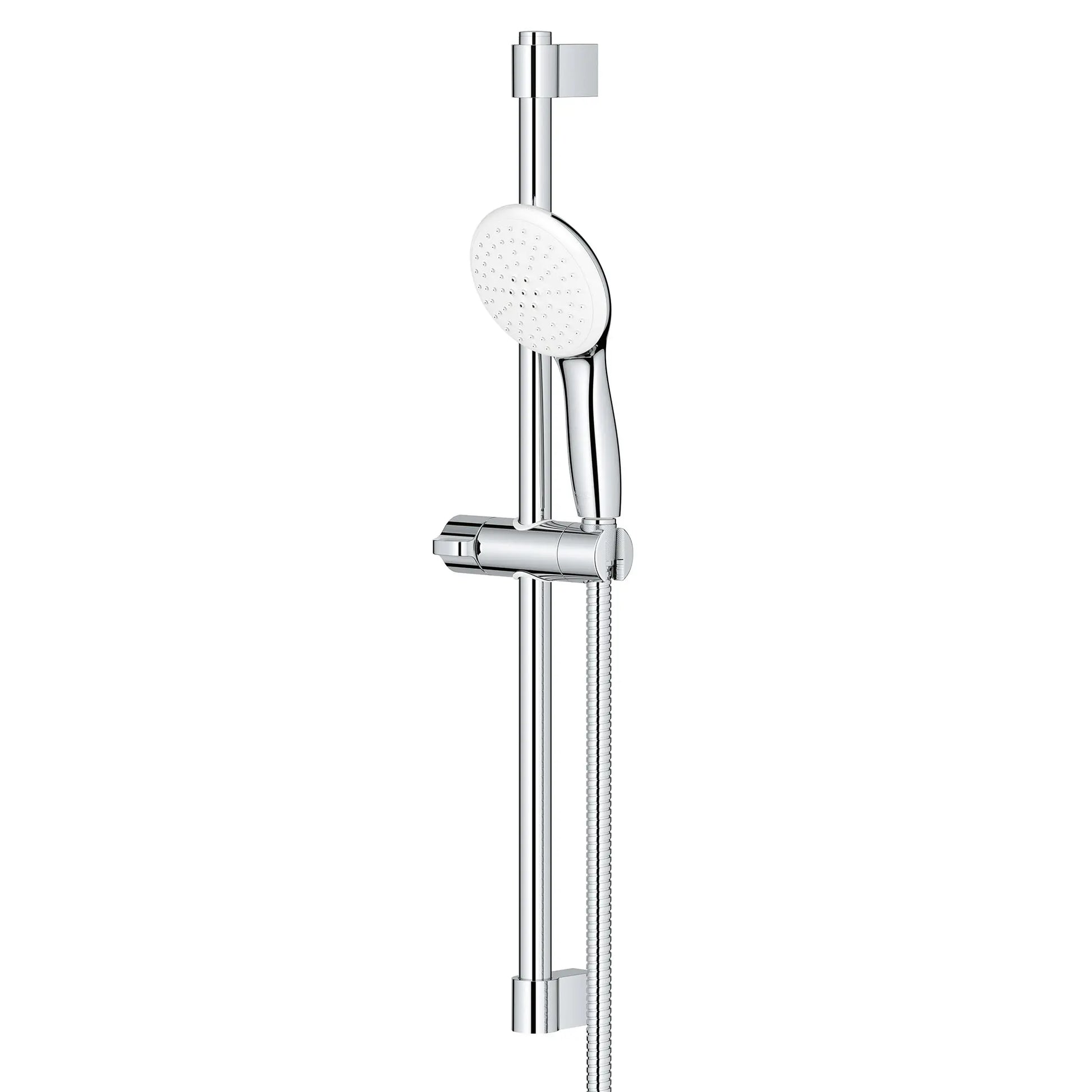 GROHE 26077002 Tempesta Round 110 24" Shower Rail Set, 2-Spray, 1.5 GPM - Chrome