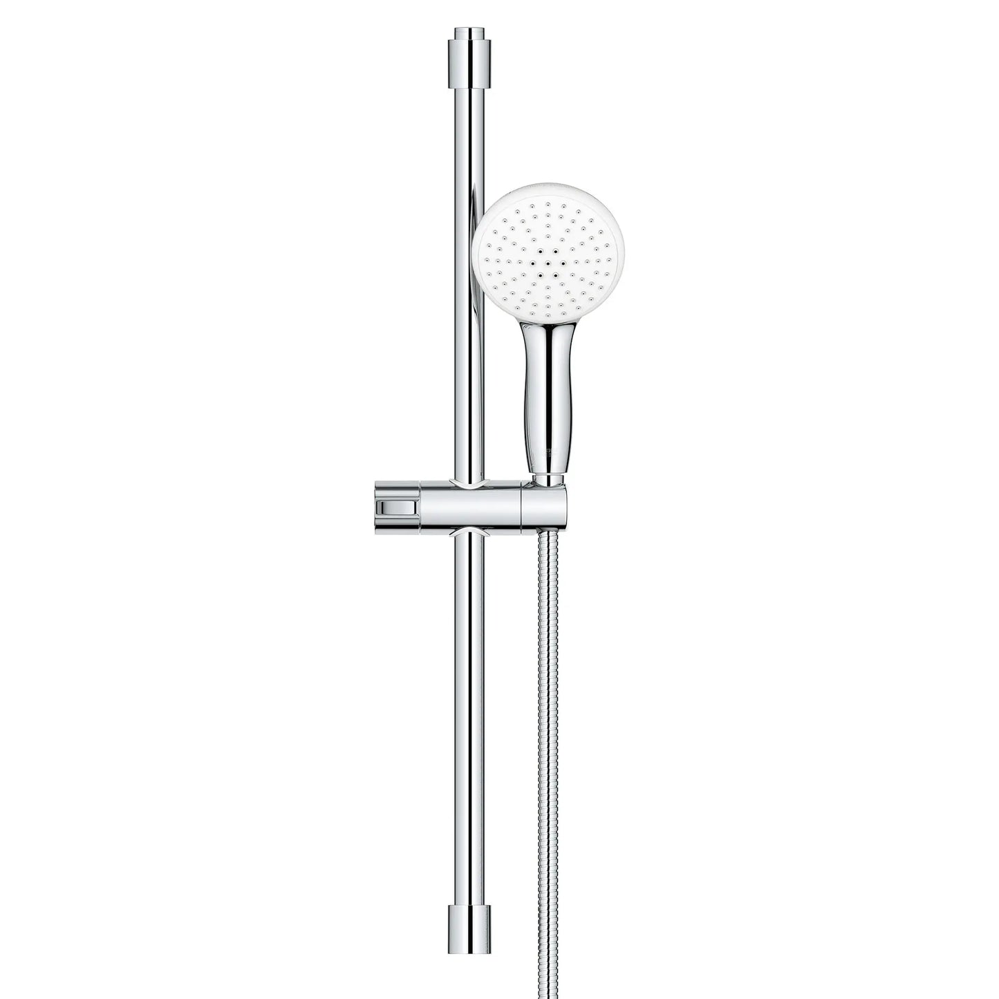 GROHE 26077002 Tempesta Round 110 24" Shower Rail Set, 2-Spray, 1.5 GPM - Chrome