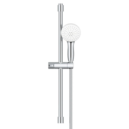 GROHE 26077002 Tempesta Round 110 24" Shower Rail Set, 2-Spray, 1.5 GPM - Chrome
