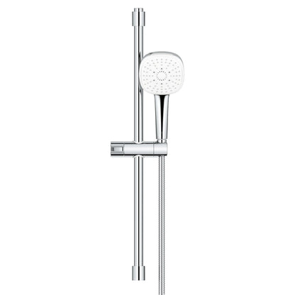 GROHE Tempesta Square 110 24" Shower Rail Set, 3-Spray, 1.75 GPM - Chrome, 26906002