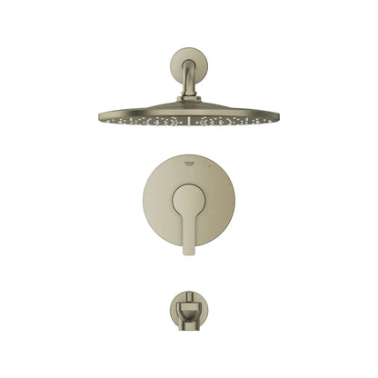 GROHE 102524EN00 Lineare Pressure Balance Valve Tub/Shower Trim Kit - Brushed Nickel