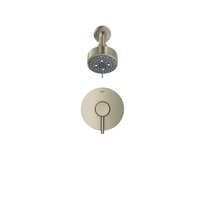 GROHE 102495EN00 Concetto Pressure Balance Valve Shower Trim Kit - Brushed Nickel