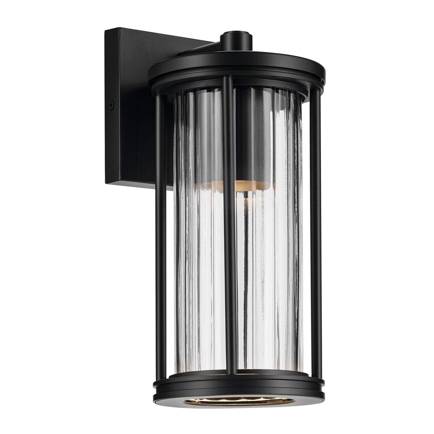 KICHLER 59022BKDS Barras One Light Outdoor Wall Mount Black