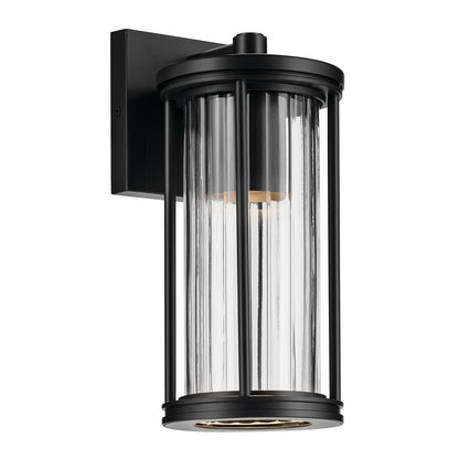 KICHLER 59022BKDS Barras One Light Outdoor Wall Mount Black