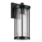 KICHLER 59023BKDS Barras One Light Outdoor Wall Mount Black
