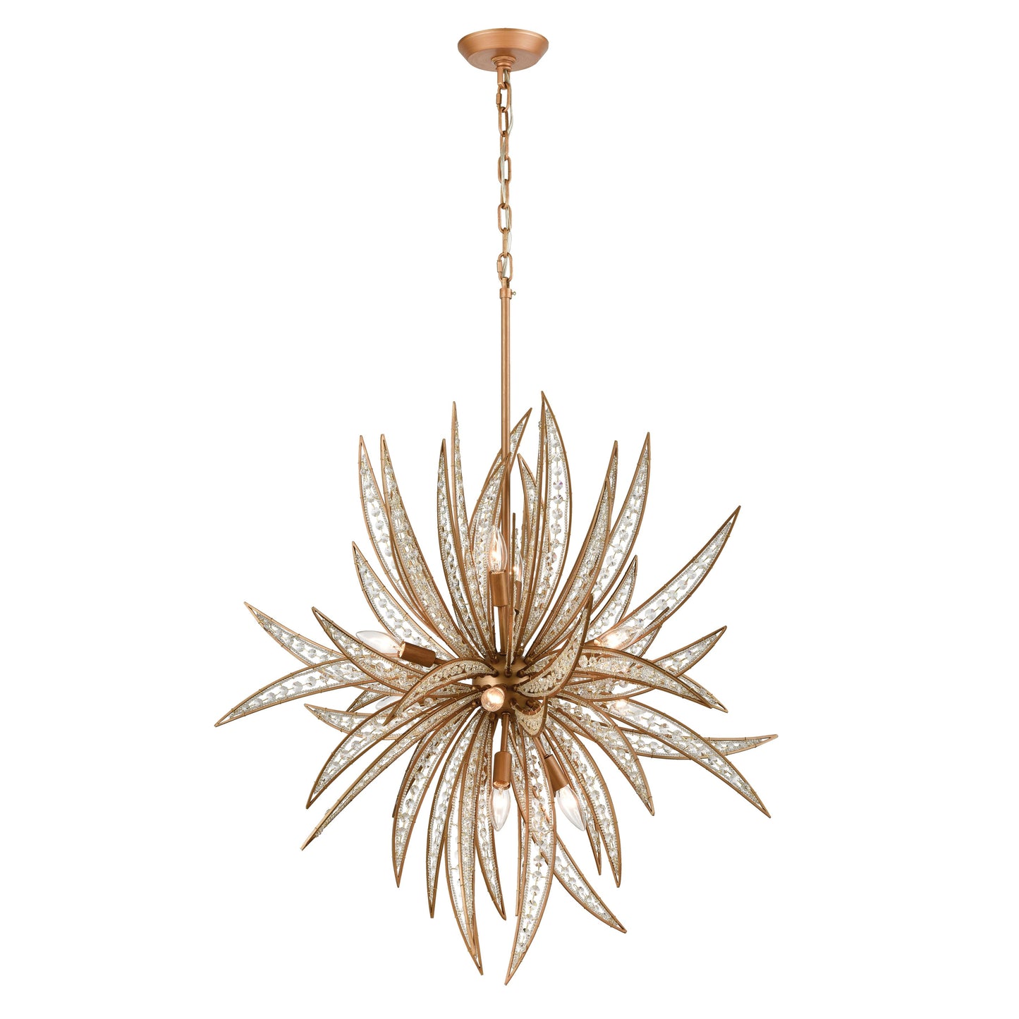 ELK SHOWROOM 16766/11 Naples 34'' Wide 11-Light Chandelier - Matte Gold