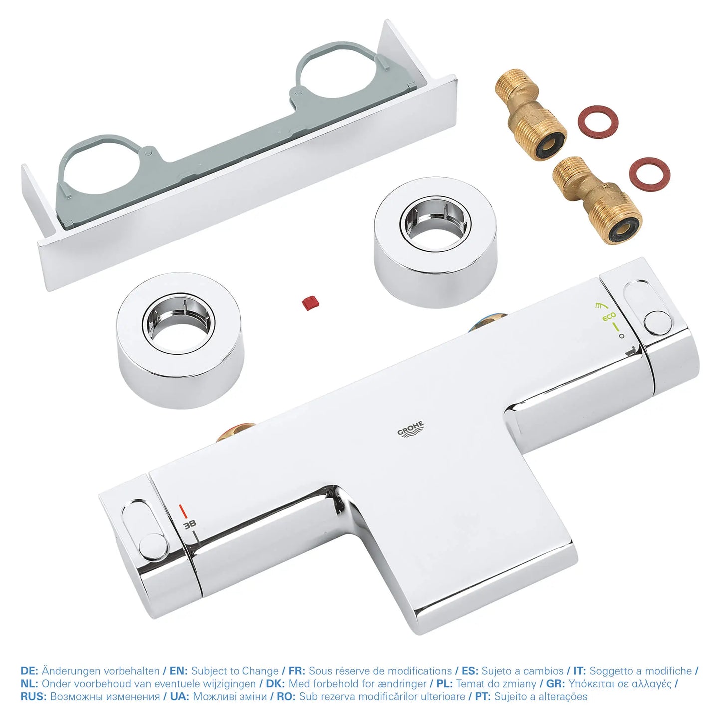 GROHE 34464001 Grohtherm Themostatic Bath/Shower Valve - Chrome