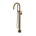 ROHL TMB06HF1LMFB Knurled Single Hole Floor Mount Tub Filler Trim In French Brass