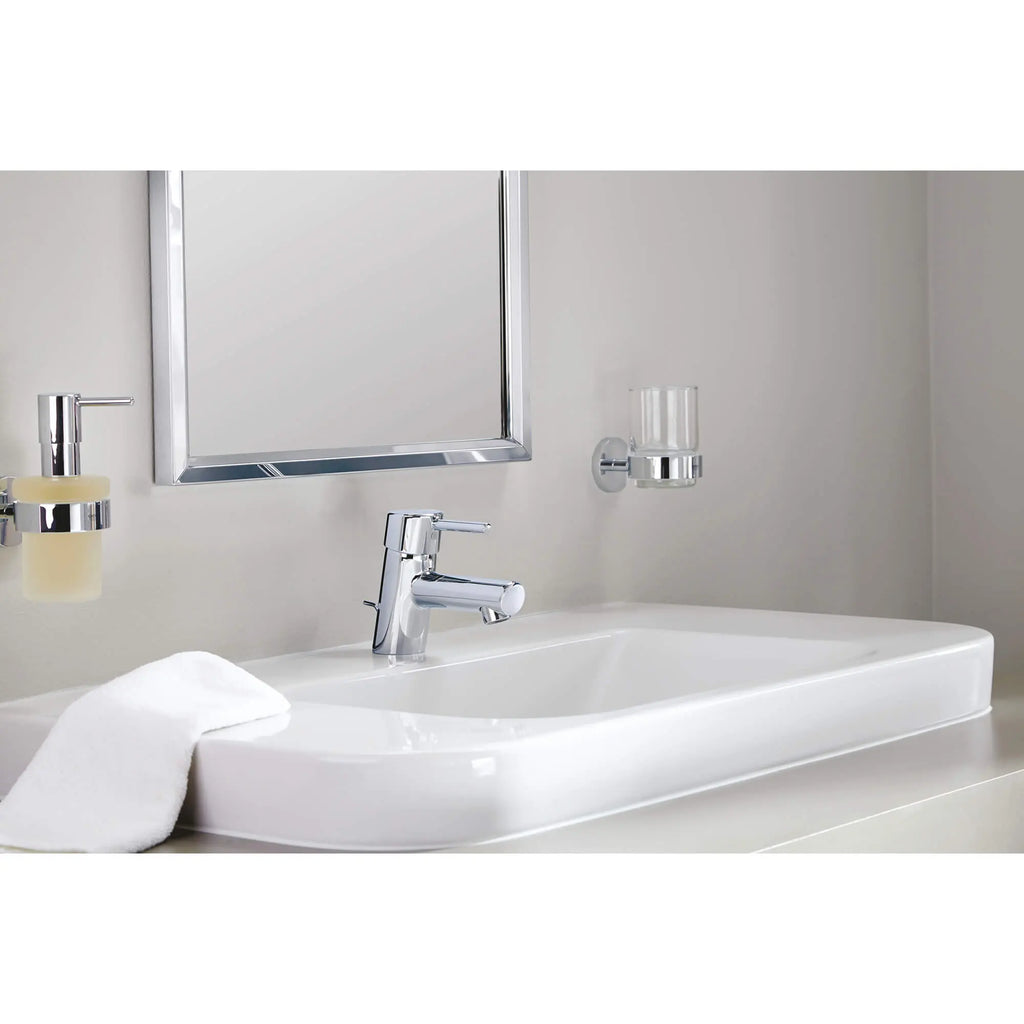 GROHE 34702001 Concetto Single Hole Single-Handle XS-Size Bathroom Faucet, 1.2 GPM - Chrome