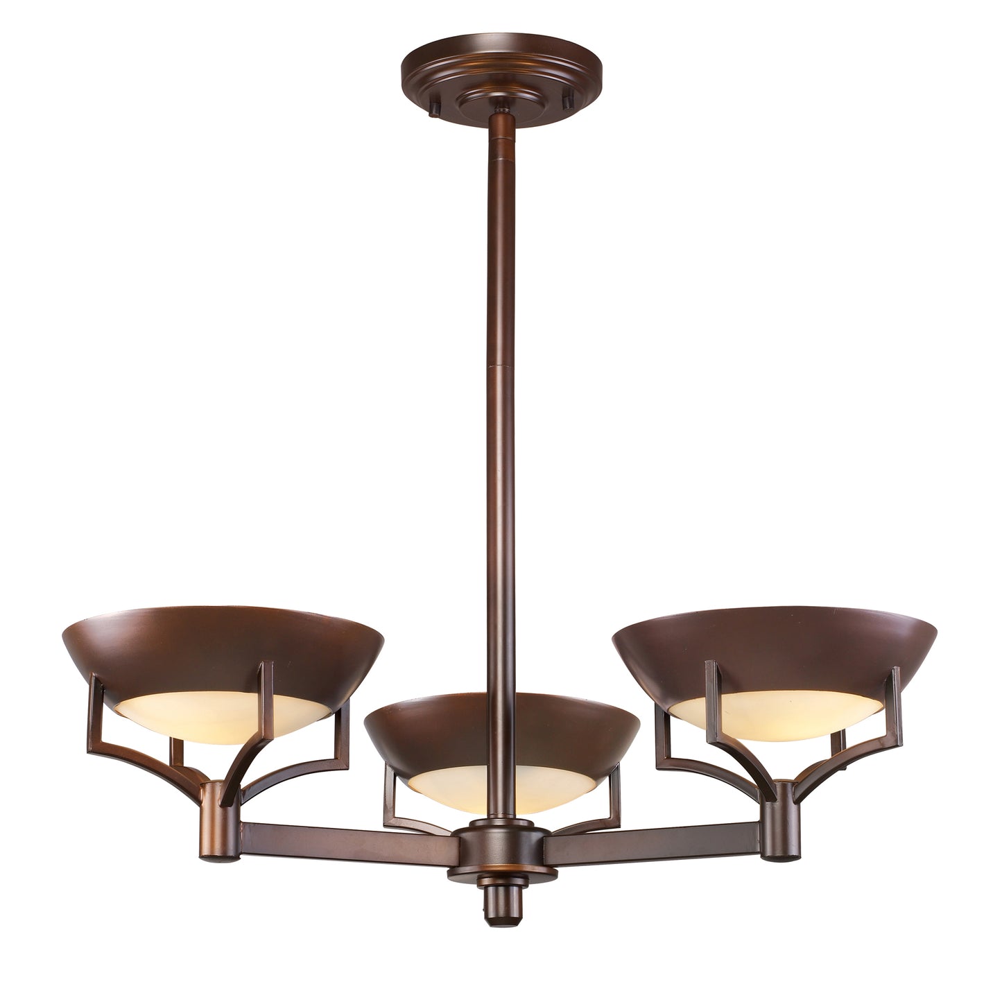 ELK SHOWROOM 17037/3 Sullivan 23'' Wide 3-Light Chandelier - Aged Bronze