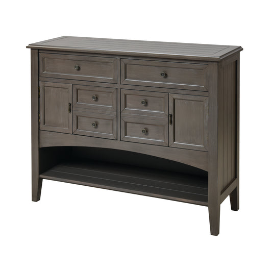 MARKETPLACE 17060 Hartford Chest - 6 Drawer Short Brown