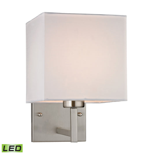 ELK SHOWROOM 17160/1-LED Davis 10'' High 1-Light Sconce - Brushed Nickel