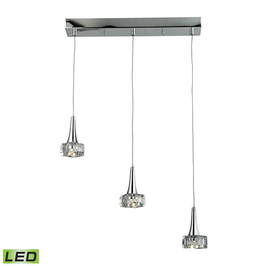 ELK SHOWROOM 17166/3 Alea 19'' Wide 3-Light Pendant - Polished Chrome