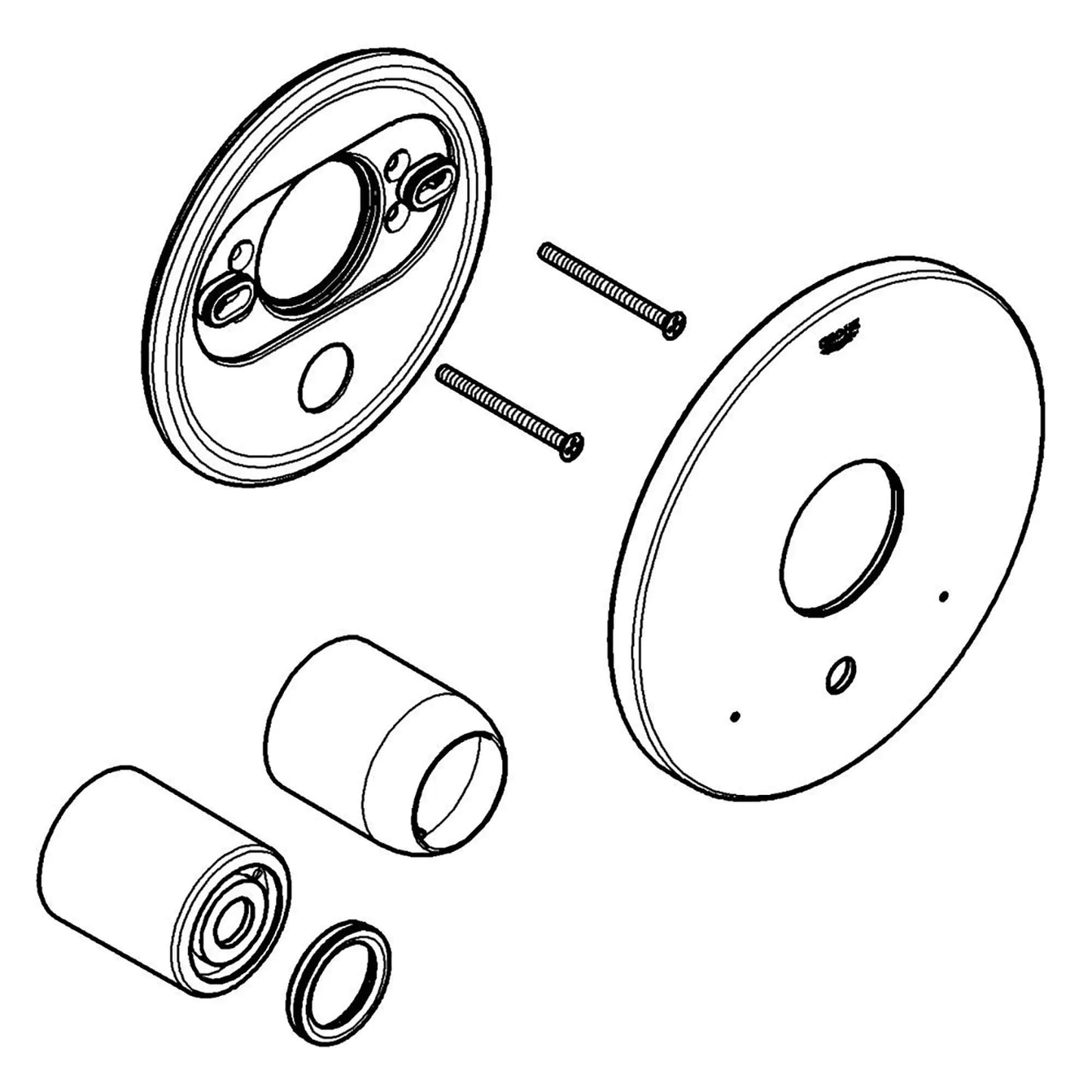 GROHE 47642000 Escutcheon - Chrome