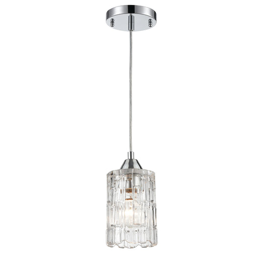 ELK SHOWROOM 17414/1 Ezra 4.5'' Wide 1-Light Pendant - Polished Chrome