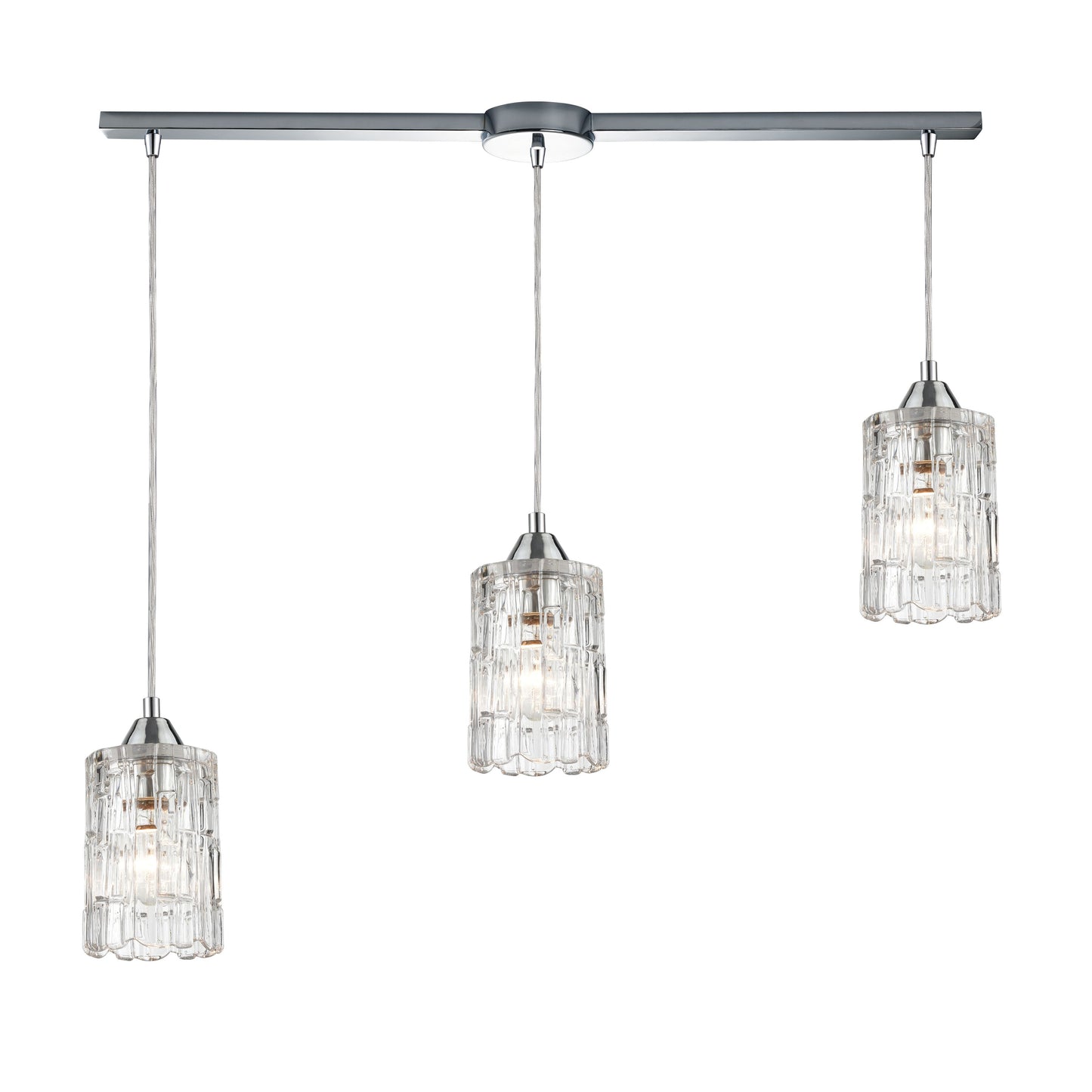 ELK SHOWROOM 17414/3L Ezra 36'' Wide 3-Light Pendant - Polished Chrome