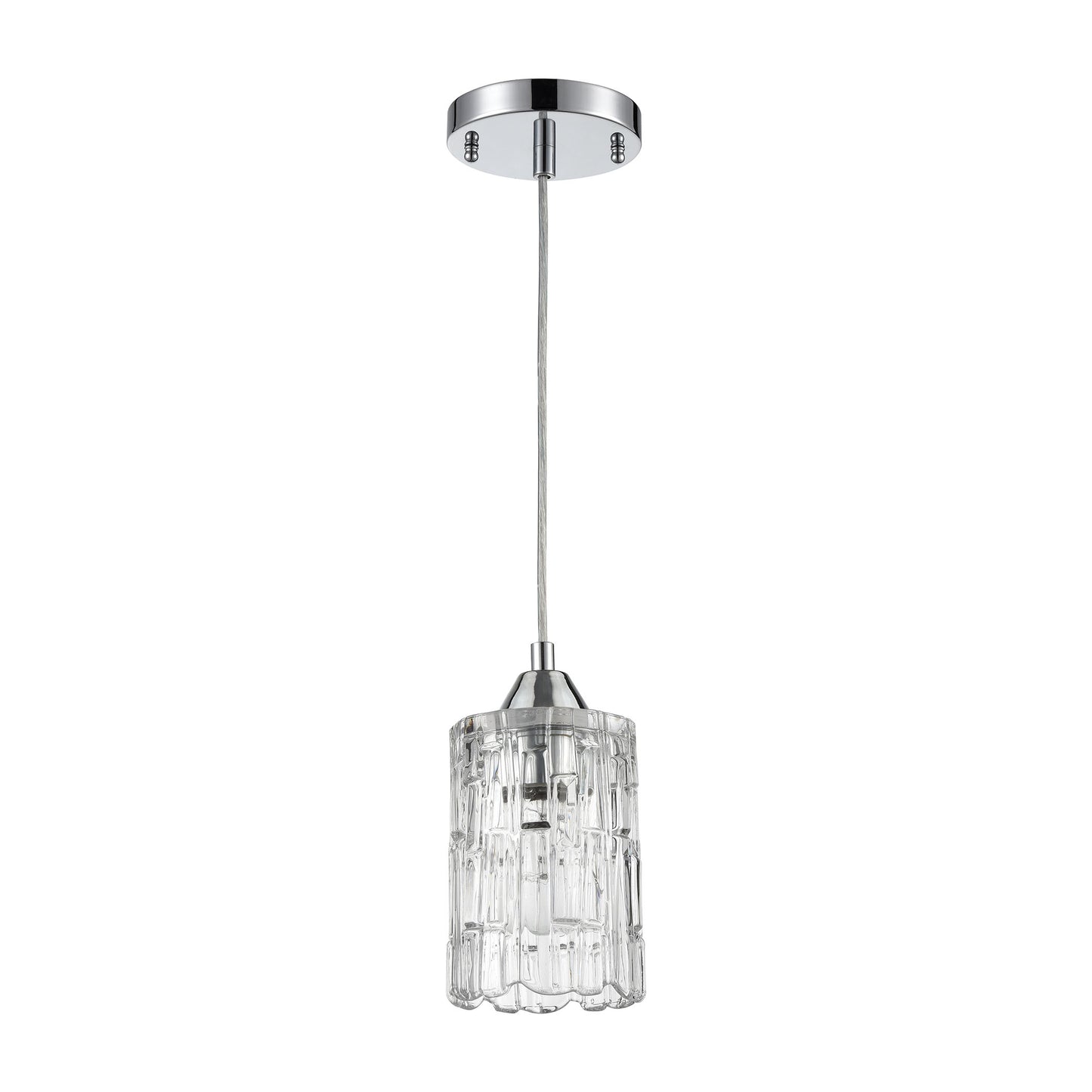 ELK SHOWROOM 17414/1 Ezra 4.5'' Wide 1-Light Pendant - Polished Chrome