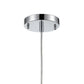 ELK SHOWROOM 17424/1 Ezra 1-Light Mini Pendant in Polished Chrome with Textured Clear Crystal