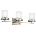 KICHLER 5078NI Hendrik 24" 3 Light Vanity Light With Satin Etched Cased Opal Glass Brushed Nickel