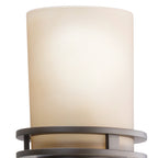 KICHLER 5079OZ Hendrik 33.75" 4 Light Vanity With Light Umber Etched Glass Olde Bronze