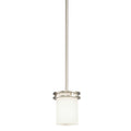 KICHLER 3475NI Hendrik 7.5" 1 Light Mini Pendant With Satin Etched Cased Opal Glass Brushed Nickel