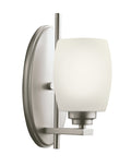 KICHLER 5096NI Eileen 1 Light Wall Sconce Brushed Nickel