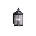KICHLER 9030BK Kirkwood 3 Light Wall Light Black