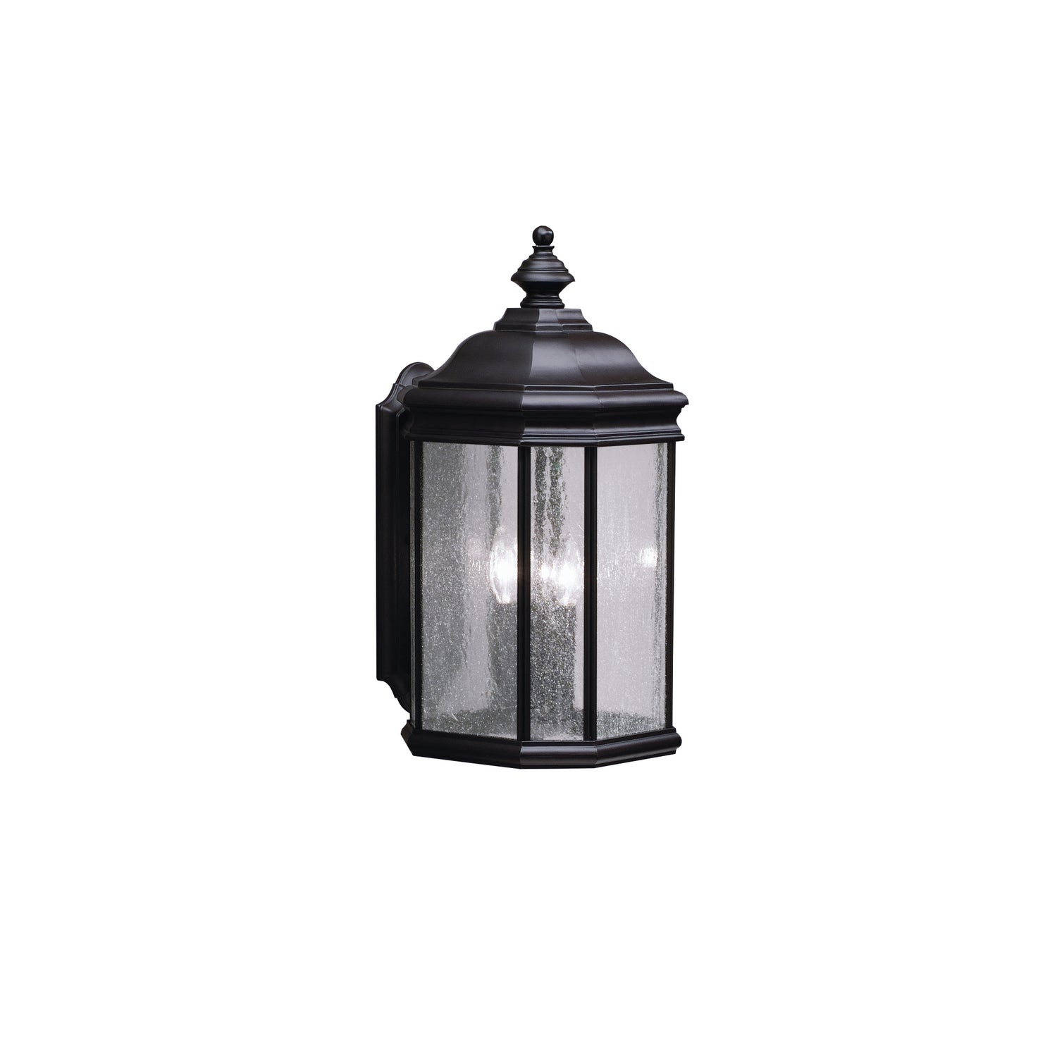 KICHLER 9030BK Kirkwood 3 Light Wall Light Black