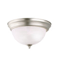 KICHLER 8108NI 11.25" 2 Light Flush Mount Brushed Nickel