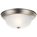 KICHLER 8109NI 13.25" 2 Light Flush Mount Brushed Nickel
