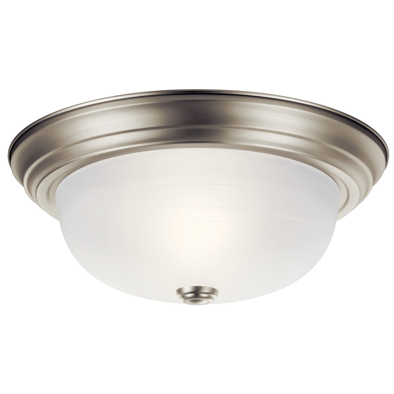 KICHLER 8109NI 13.25" 2 Light Flush Mount Brushed Nickel