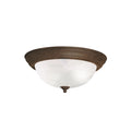 KICHLER 8109TZ 13.25" 2 Light Flush Mount Tannery Bronze