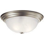 KICHLER 8110NI 15.25" 3 Light Flush Mount Brushed Nickel