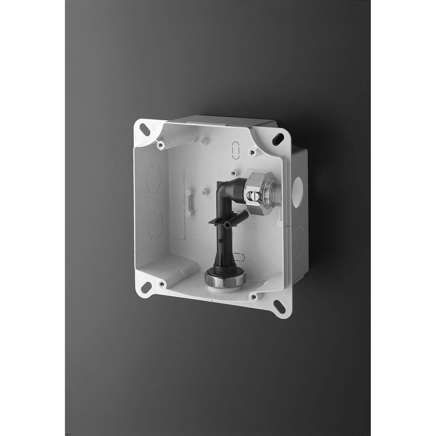 GROHE 37153000 Rondo Wall Carrier Toilet Flush Valve - Chrome