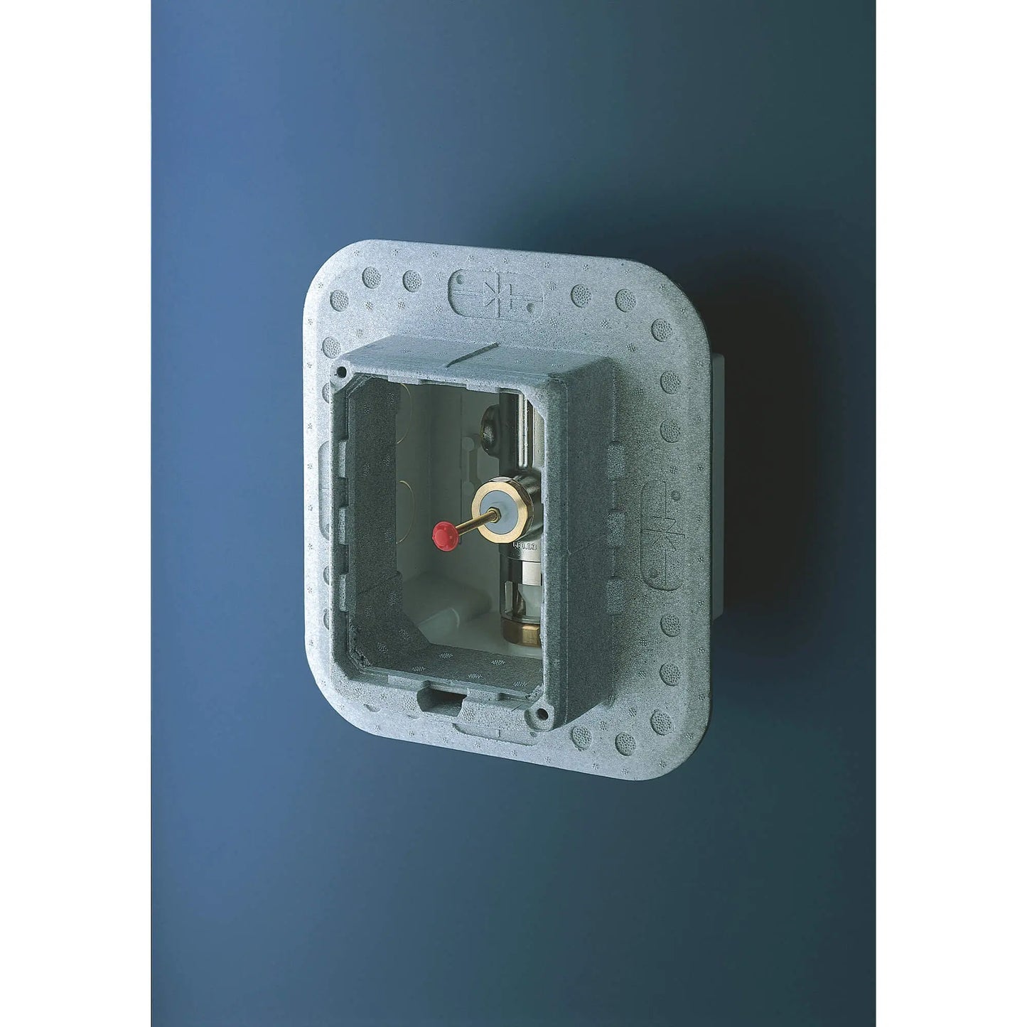 GROHE 37153000 Rondo Wall Carrier Toilet Flush Valve - Chrome