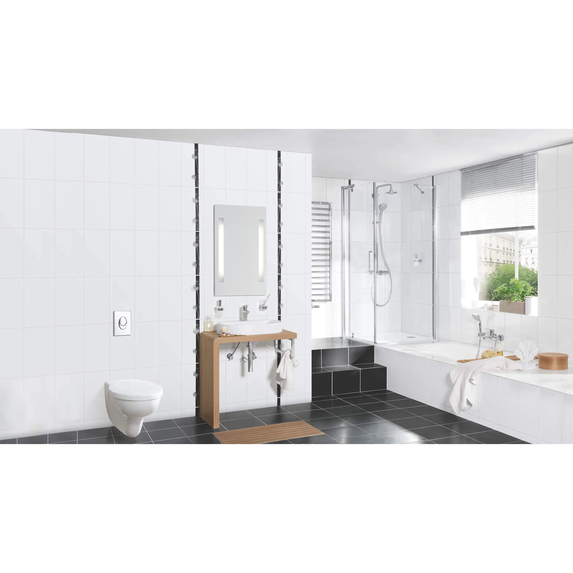 GROHE 38505000 Skate Wall Plate - Chrome