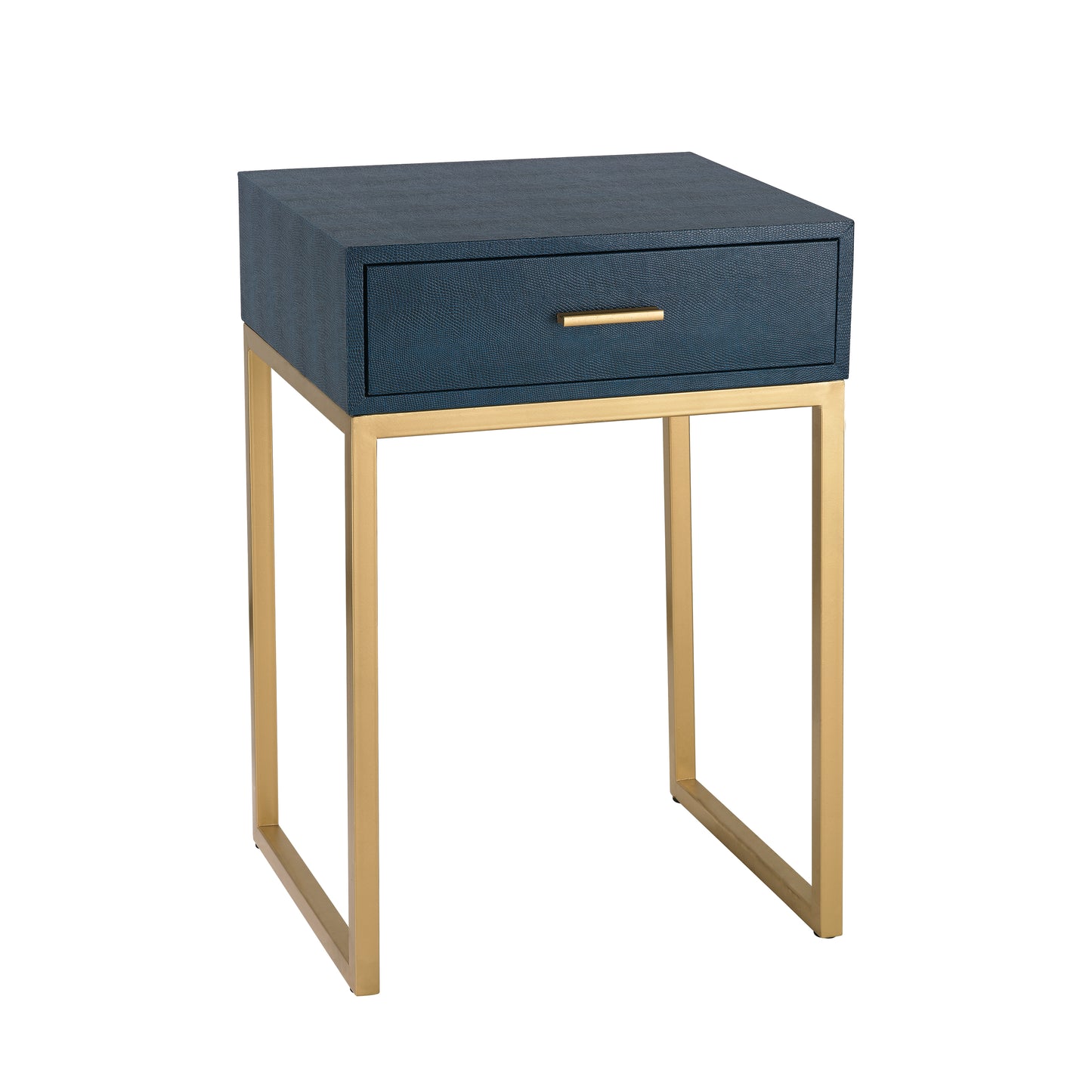 ELK STUDIO 180-011 Shagreen Accent Table - Navy