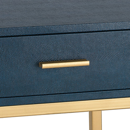 ELK STUDIO 180-011 Shagreen Accent Table - Navy