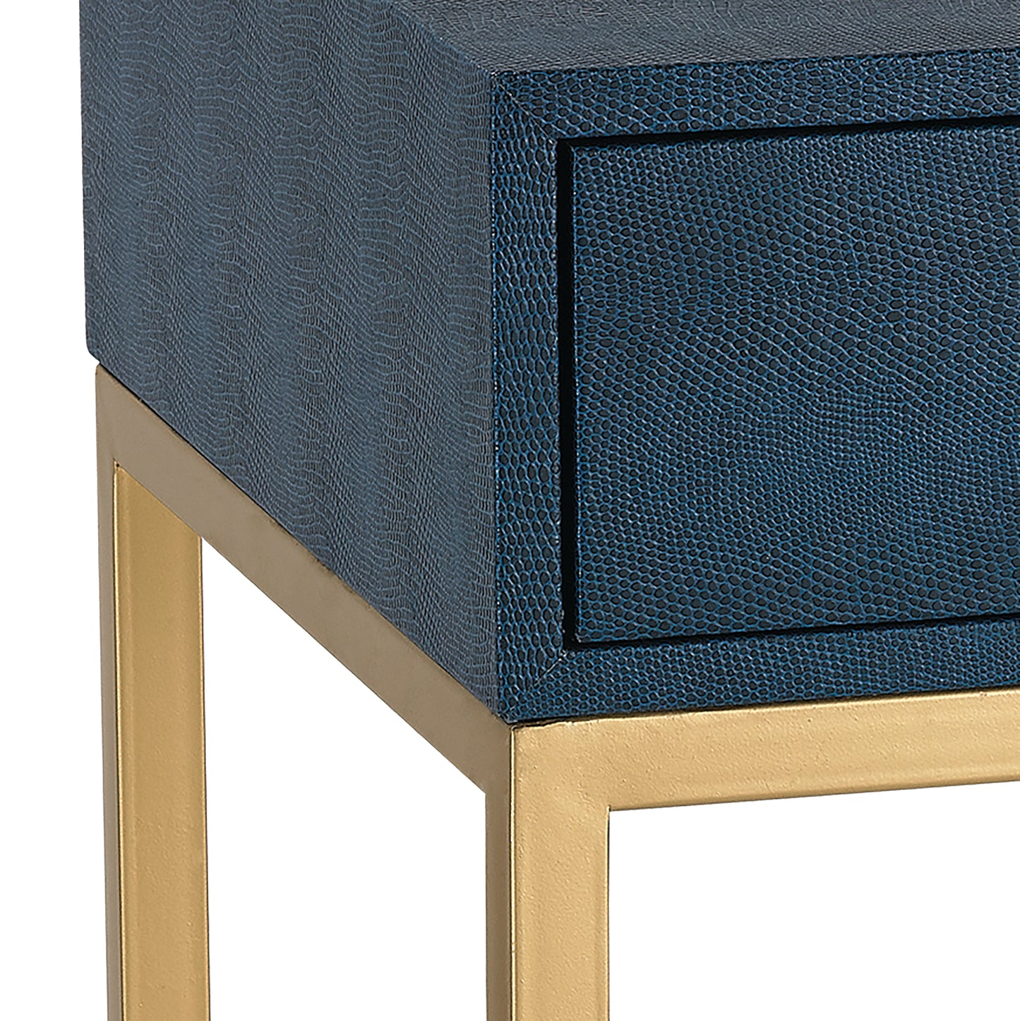 ELK STUDIO 180-011 Shagreen Accent Table - Navy