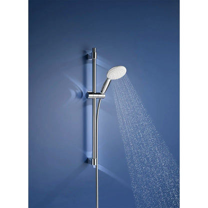 GROHE 26077002 Tempesta Round 110 24" Shower Rail Set, 2-Spray, 1.5 Gpm  -  Chrome