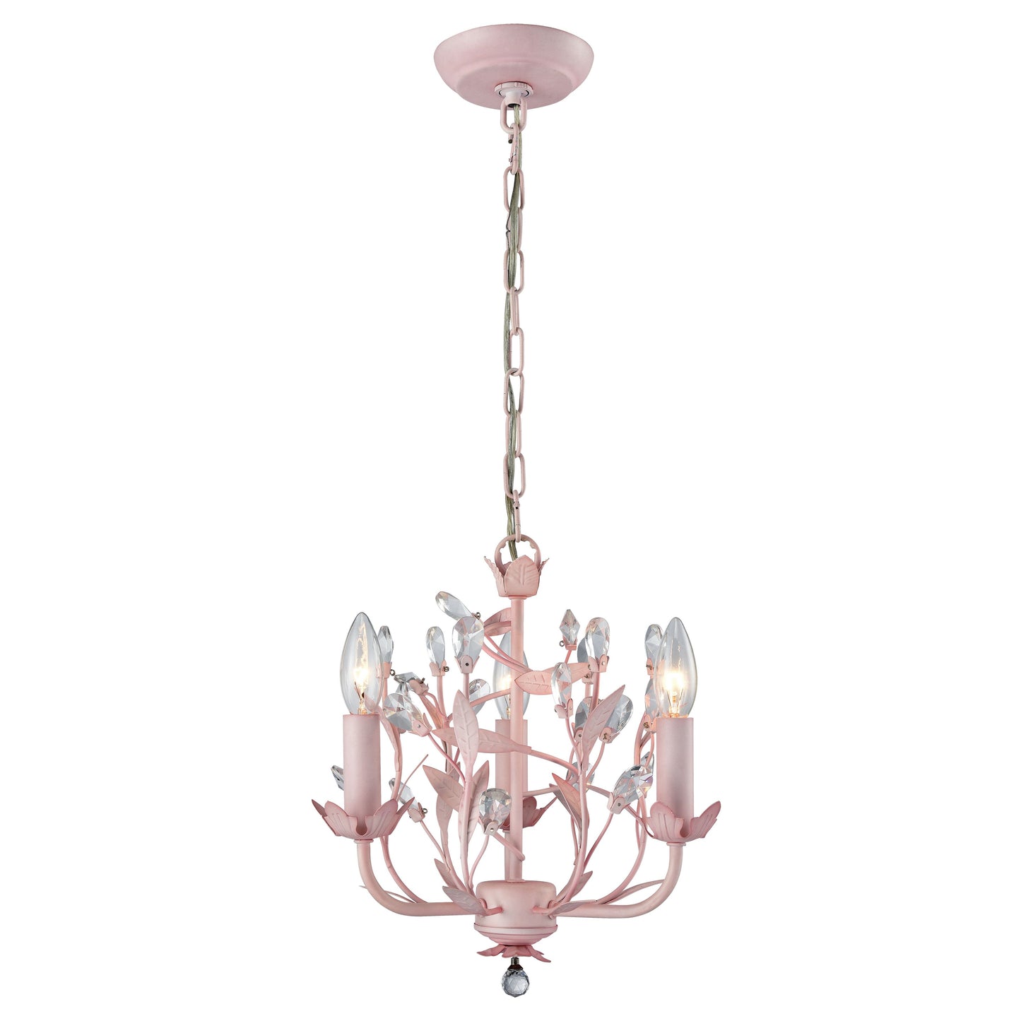 ELK SHOWROOM 18152/3 Circeo 13'' Wide 3-Light Chandelier - Light Pink