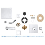 GROHE 35097000 Tallinn Pressure Balance Valve Bathtub/shower Combo Faucet - Chrome